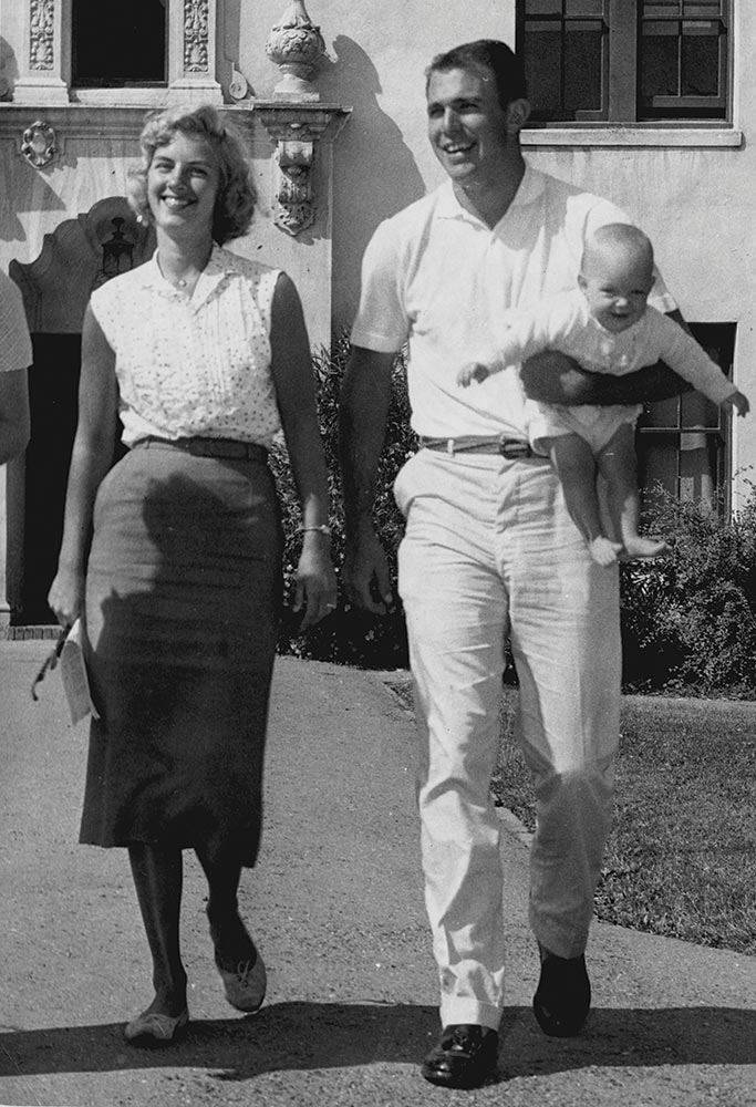 1971 Press Photo Football player- John Brodie and children Kelly